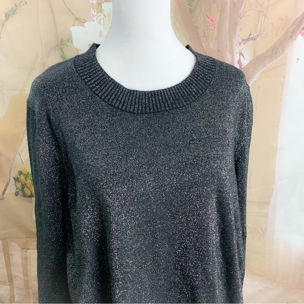 NEW Michael Kors Shimmer Crew Neck Sweater - Picture 6 of 10